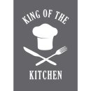 Siebdruck Schablone King of the kitchen A5, 1 Schablone+1...