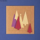 Stanzschablonen Set: Xmas Tree, 0,7x0,7cm-3x6,9cm, SB-Btl 4Stück