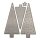 Stanzschablonen Set: Xmas Tree, 0,7x0,7cm-3x6,9cm, SB-Btl 4Stück