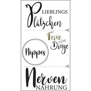 Deko-Abziehmotive Nervennahrung, 10x16cm, SB-Btl 2Bogen