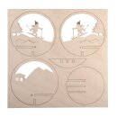 Holz-Steckt.Skifahr.,FSCMixCred, 9,5cm ø, 5-tlg., SB-Btl 1Set, natur