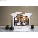 Holzbausatz.3D-Motivrahmen 24x24x6,3cm Krippe 13-tlg. 1Set natur