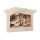 Holzbausatz.3D-Motivrahmen 24x24x6,3cm Krippe 13-tlg. 1Set natur