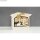 Holzbausatz.3D-Motivrahmen 24x24x6,3cm Krippe 13-tlg. 1Set natur