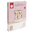 Holz Laterne Einhorn m. Griff 15,3x15,3x26,5cm 15-tlg  natur