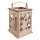 Holz Laterne Rakete m. Griff 15,3x15,3x26,5cm 15-tlg. natur