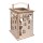 Holz Laterne Fledermaus m.Griff 15,3x15,3x26,5cm 15-tlg natur