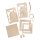 Holz Laterne Fledermaus m.Griff 15,3x15,3x26,5cm 15-tlg natur