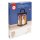 Holz Laterne Fledermaus m.Griff 15,3x15,3x26,5cm 15-tlg natur