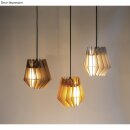 Holz Lamellenlampe Oslo, FSCMixCred., 18,5x18,5x20cm, 18-tlg., Box 1Set, natur