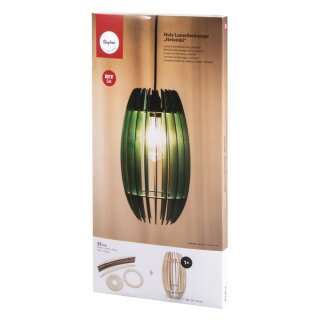 Holz Lamellenlampe Helsinki, FSCMixCred, 20x20x35cm, 22-tlg., Box 1Set, natur