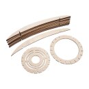Holz Lamellenlampe Helsinki, FSCMixCred, 20x20x35cm, 22-tlg., Box 1Set, natur