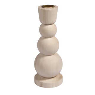 Holz Kerzenständer, FSC 100%, 6,5cm ø, 16,5cm, natur