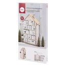 Holzbaussatz Adventskalender Haus 25,5x17,5x45,5cm 185...