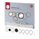 Holzplatten / Holzringe Set 8tlg.14,9cm-24,7cm + 2...