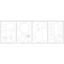 Sperrholzpl. m.Vorlagen-Sonne,Wolke,Co, 300x200x4mm, 4...