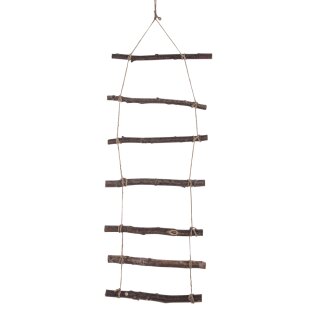 Deko Holzleiter zum Hängen, 96x30x2cm, natur