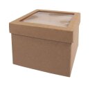 Pappm.Box m. Schütteldeckel,FSC Rec.100%, 12,5x12,5x9cm, kraft