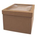 Pappm.Box m. Schütteldeckel,FSC Rec.100%, 15,5x15,5x11,5cm, kraft