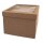 Pappm.Box m. Schütteldeckel,FSC Rec.100%, 15,5x15,5x11,5cm, kraft