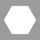 Motivstanzer: Hexagon, 3,81cm ø, (1 1/2),...