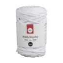 Braidy Recycling Garn, geflochten, 4mm ø, (250g Knäuel), Knäuel 65m, weiß