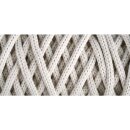 Braidy Recycling Garn, geflochten, 6mm ø, (250g Knäuel), Knäuel 27m, elfenbein