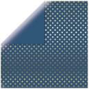Scrapbookingpapier Gold Foil Dots, 30,5x30,5cm, 180g/m2,...