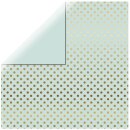 Scrapbookingpapier Gold Foil Dots, 30,5x30,5cm, 180g/m2,...