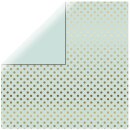 Scrapbookingpapier Gold Foil Dots, 30,5x30,5cm, 180g/m2,...