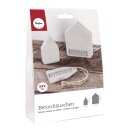 Bastelpackung Betonhäuschen (1x klein/1x...