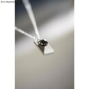 Glas Schliffperle Tropfen, 18x12mm,  1 Stück, schwarz