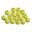 Holzperlen FSC 100%, poliert, 10mm ø, SB-Btl 52Stück, lemon