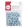 Holzperlen FSC 100%, poliert, 10mm ø, SB-Btl 52Stück, pastellblau