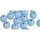 Holzperlen FSC 100%, poliert, 10mm ø, SB-Btl 52Stück, pastellblau