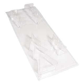Gießform: Tannenbäume, 4 Bäume 8-16cm, Tiefe 3cm