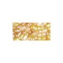 Doppelloch-Rocailles Mix verwachst, 3x5mm, Dose 12g, gelb
