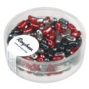 Doppelloch-Rocailles Mix verwachst, 3x5mm, Dose 12g,...