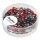 Doppelloch-Rocailles Mix verwachst, 3x5mm, Dose 12g, schw./rot