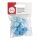 Silikonperlen Hexagon, 14mm ø, SB-Btl 10Stück, hellblau Töne