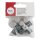 Silikonperlen Hexagon, 14mm ø, SB-Btl 10Stück, grau Töne