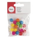 Silikonperlen, 12mm ø, SB-Btl 16Stück, bunt