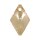 Swarovski-Krist. Schliff Anhänger, 14x9mm, Rhombus, Btl 2Stück, golden shadow