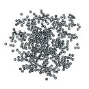 Plastik-Buchstaben-Perlen, 6mm ø, SB-Blister 40g,...