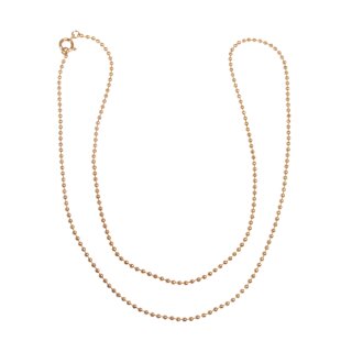 Kugelkette, 1,5mm ø, 60cm, SB-Btl. 1Stück, gold