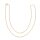 Gliederkette, 45cm, 2x3mm, SB-Btl. 1Stück, gold