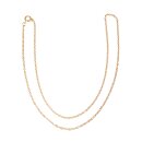 Gliederkette, 50cm, 2x3mm, SB-Btl. 1Stück, gold