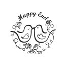 Stempel Happy End, 3cm ø