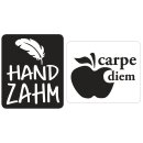 Labels handzahm, carpe diem, 25x30mm, SB-Btl 2Stück