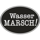 Label Wasser Marsch!, 55x40mm, oval, SB-Btl 1Stück